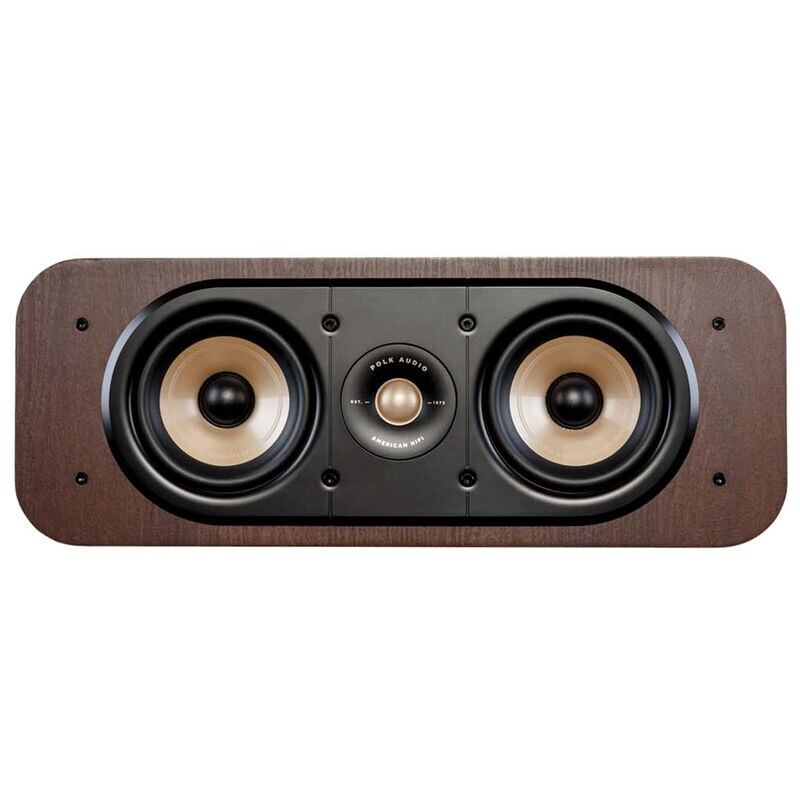 Polk Signature Elite ES30 High-Quality Center Channel Speaker - Brown, Brown, hires
