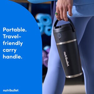 Nutribullet Flip Insulated Portable Blender - Brushed Stainless, , hires