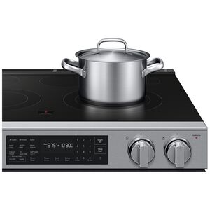 Samsung Bespoke 30 in. 6.3 cu. ft. Smart Air-Fry True European Convection Slide-In Electric Range with Radiant Burners - Stainless Steel, Stainless Steel, hires