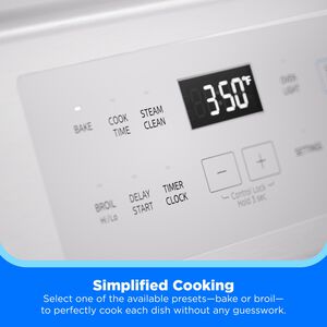 Midea 30 in. 6.3 cu. ft. Electric Range with Radiant Burners - White, White, hires