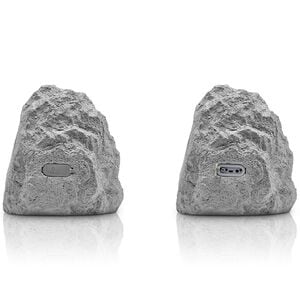 ION Glow Stone Rechargeable Wireless Outdoor LED Rock Speakers - Pair, , hires