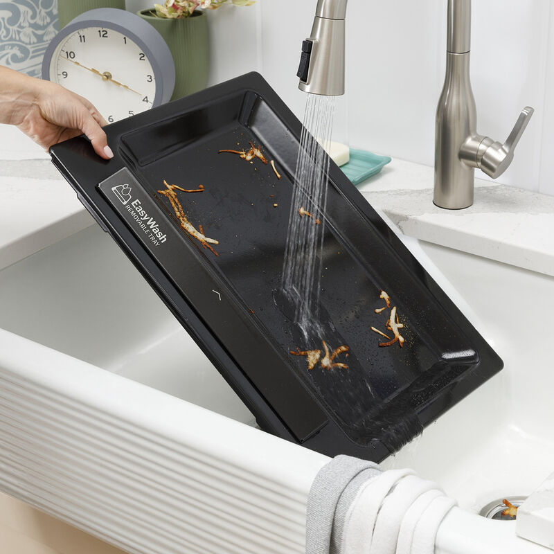 GE 30 in. 5.3 cu. ft. Smart Air Fry Standard Convection Slide-In Gas Range with 5 Sealed Burners & Griddle - White, , hires