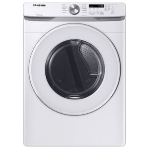 Samsung 27 in. 7.5 cu. ft. Stackable Gas Dryer with Sanitize Cycle & Sensor Dry - White, White, hires