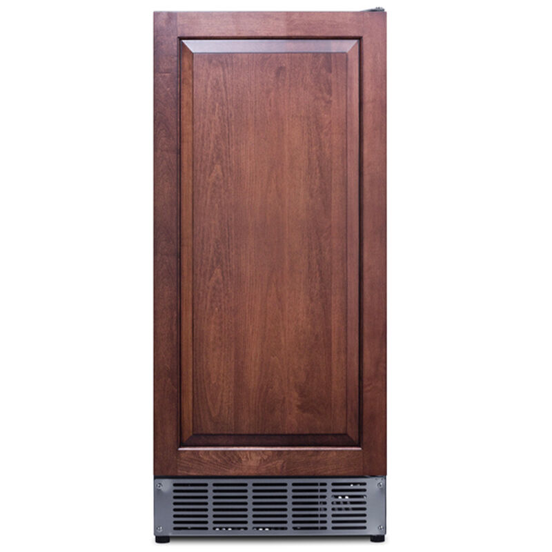 Summit 15 in. Built-In Undercounter Commercial-Use Ice Maker with 25 lb. Ice Storage, Auto-Defrost & Digital Control - Custom Panel Ready, , hires