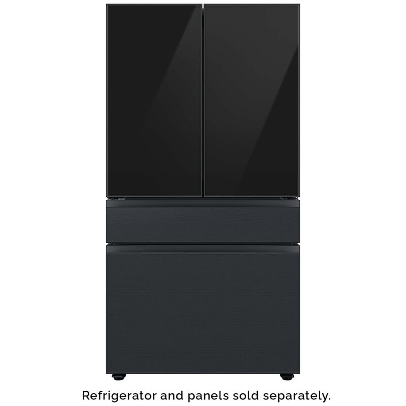Samsung BESPOKE 4-Door French Door Middle Panel for Refrigerators - Matte Black Steel, , hires