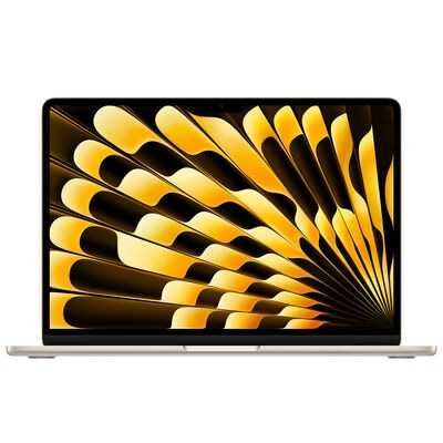 Apple MacBook Air (2025) 13.6 in. Notebook with Apple Intelligence, Apple M4 10-Core CPU, 8-Core GPU, 16 GB RAM, 256 GB SSD, up to 18 Hrs. of Battery Life & Mac OS - Starlight | MW0Y3LL-A