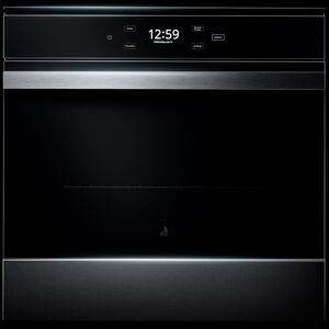 JennAir Noir 24 in. 2.6 cu. ft. Smart Electric Single Wall Oven with True European Convection - Floating Glass Black, , hires