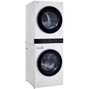 LG 27 in. WashTower with 4.5 cu. ft. Washer with 6 Wash Programs & 7.4 cu. ft. Gas Dryer with 6 Dryer Programs, Sensor Dry & Wrinkle Care - White, White, hires