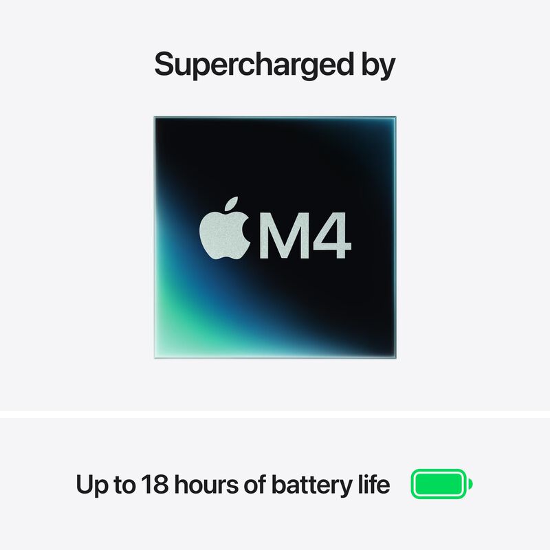 Apple MacBook Air (2025) 15.3 in. Notebook with Apple Intelligence, Apple M4 10-Core CPU, 10-Core GPU, 24 GB RAM, 512 GB SSD, up to 18 Hrs. of Battery Life & Mac OS - Sky Blue, , hires