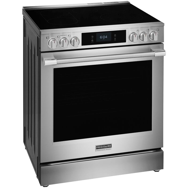 Frigidaire Professional 30 in. 6.2 cu. ft. Smart Air-Fry True European Convection Steam Oven Electric Range with Smoothtop Burners - Stainless Steel, , hires