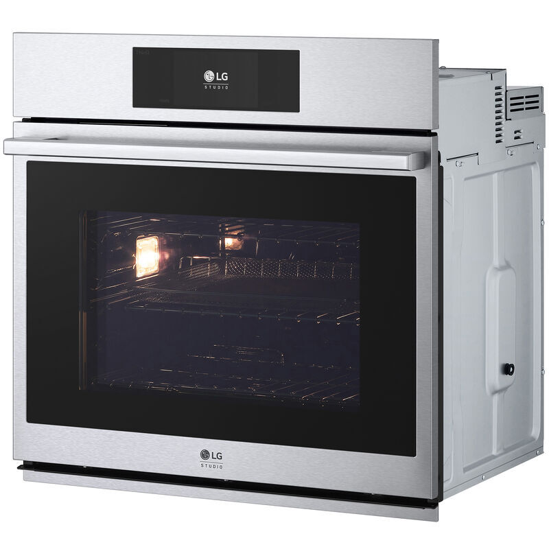 LG Studio 30 in. 4.7 cu. ft. Smart Steam Electric Single Wall Oven with True European Convection - Stainless Steel, , hires