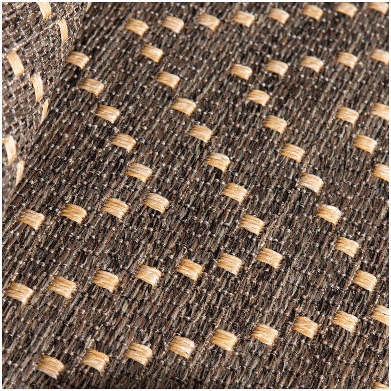 Natco Santorini Collection Outdoor Area Rug Sidra 7'10"x9'10" - Pebble/Natural, , hires