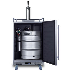Summit 24 in. 5.6 cu. ft. Outdoor Beer Dispenser with 1 Tap, Digital Controls & Digital Thermostat - Stainless Steel, , hires