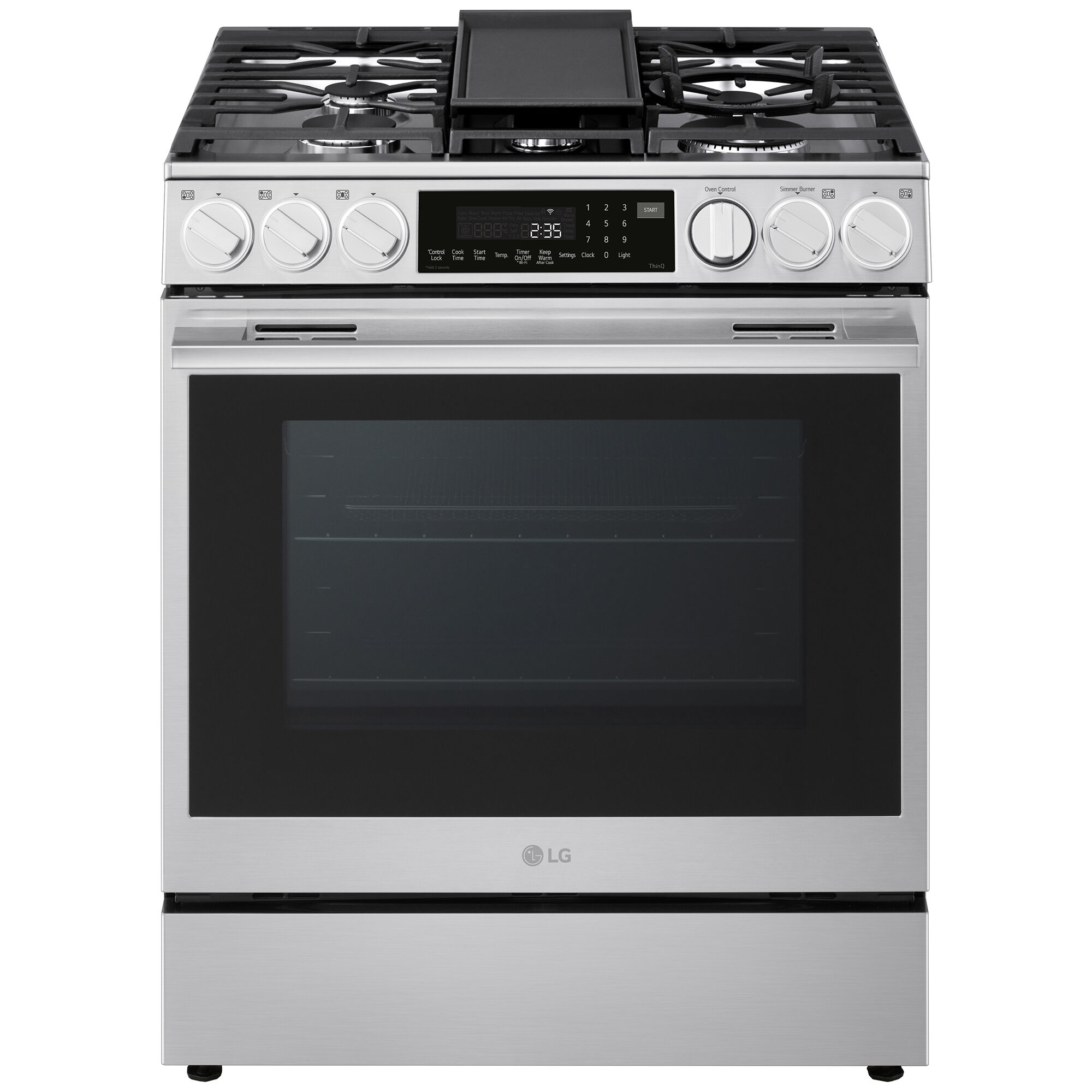 LG 30 in. 6.3 cu. ft. Smart Air-Fry True European Convection Slide