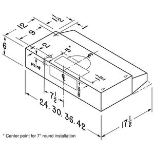 Broan F40000 Series 36 in. Convertible Standard Style Range Hood with 230 CFM, 2 Fan Speeds & 1 LED Light - Black, , hires
