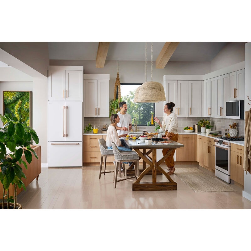 LG Studio 36 in. 26.5 cu. ft. Smart Counter Depth French Door Refrigerator with Internal Water Dispenser - Essence White, Essence White, hires