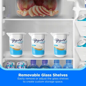 Midea 19 in. 2.7 cu. ft. Mini Fridge - Stainless Steel, , hires