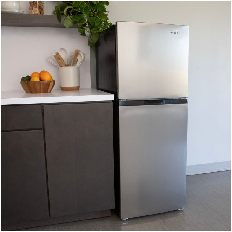 Avanti 22 in. 7 cu. ft. Top Freezer Refrigerator - Stainless Steel, , hires
