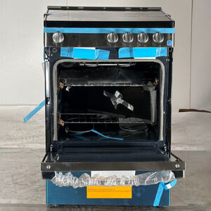 GE 24 in. 2.9 cu. ft. Electric Range with Smoothtop Burners - Stainless Steel (Open Box Good Condition), , hires