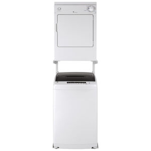GE Space-Saving 24 in. 2.8 cu. ft. Portable Washer with Stainless Steel Basket - White, , hires