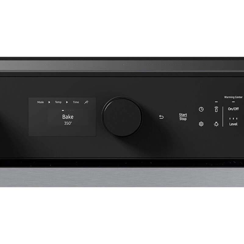 Samsung Bespoke 30 in. 6.3 cu. ft. Smart Air Fry True European Convection Slide-In Electric Range with Smoothtop Burners - Stainless Steel, Stainless Steel, hires