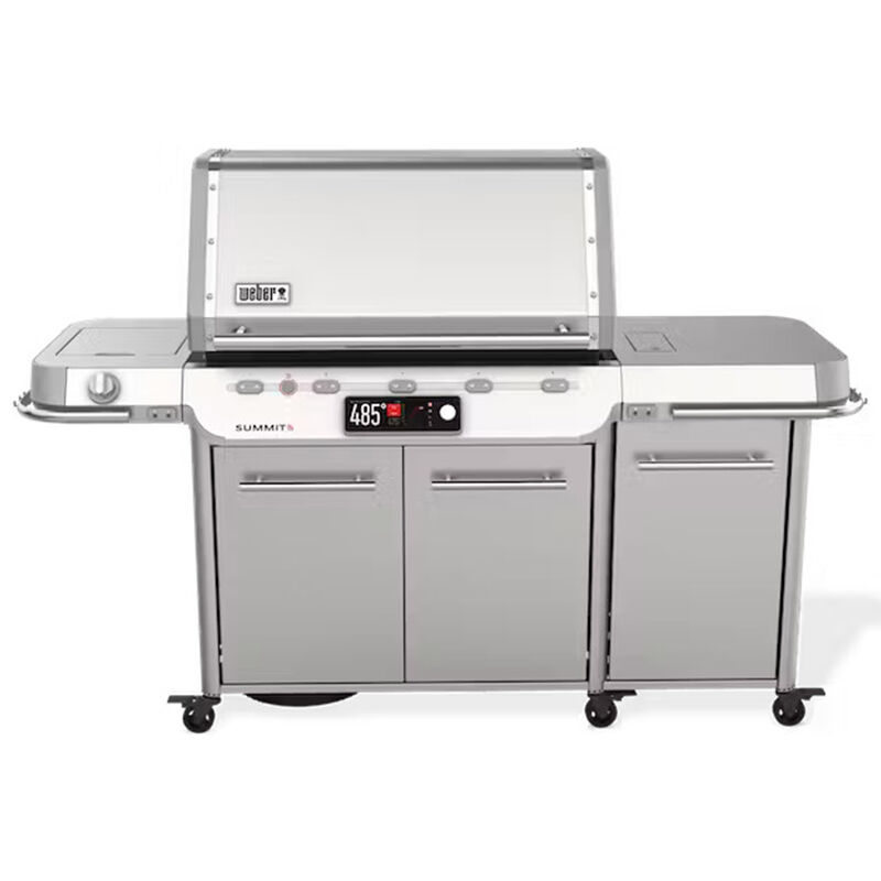 Weber Summit Smart FS38X S Series 5-Burners Liquid Propane Gas Grill with Side Burner, Rotisserie & Smoker Box - Stainless Steel, , hires