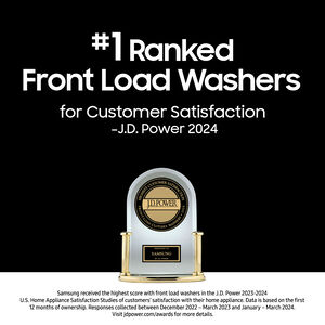 Samsung 24 in. 2.5 cu. ft. Front Loading Washer with 24 Wash Programs, 13 Wash Options, Sanitize Cycle & Self Clean - White, , hires