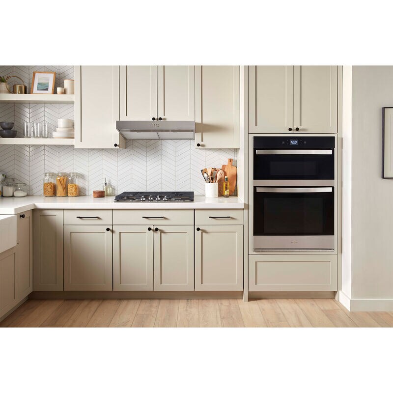 Whirlpool 30 in. 6.4 cu. ft. Smart Electric Microwave/Wall Oven Combo with Standard Convection & Sensor Cooking - Fingerprint Resistant Stainless, , hires
