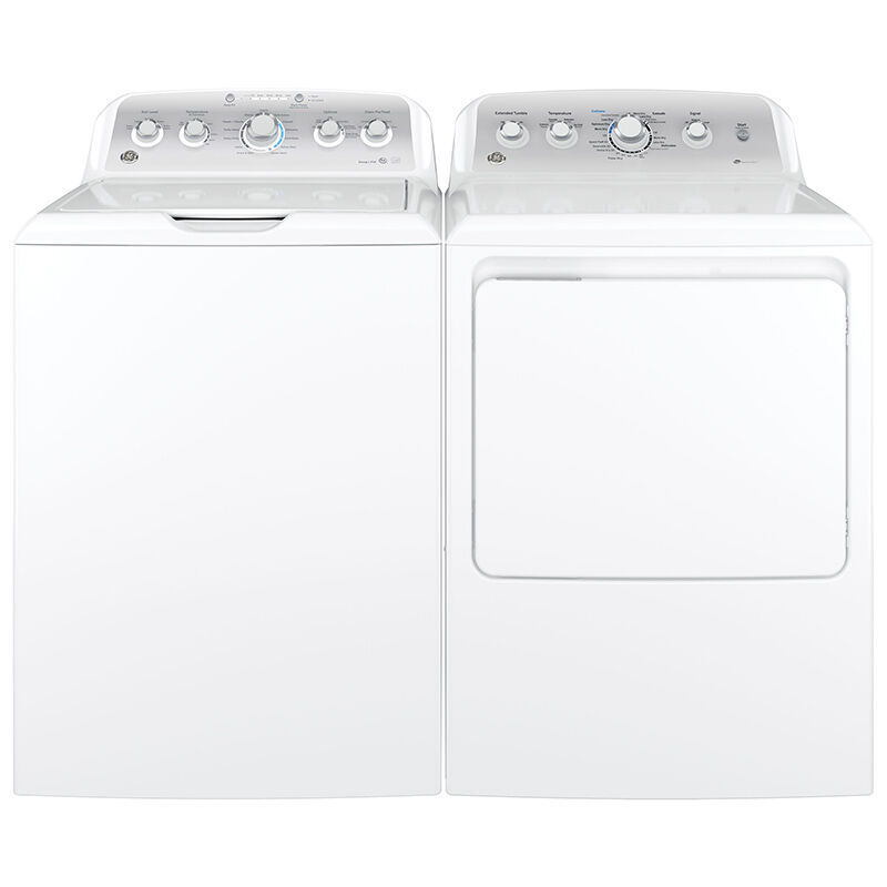 GE 27 in. 4.4 cu. ft. Top Load Washer - White on White with Silver Backsplash, , hires