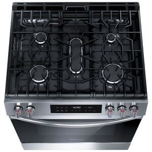 Frigidaire 30 in. 5.1 cu. ft. Air-Fry Standard Convection Gas Range with 5 Sealed Burners - Stainless Steel, , hires