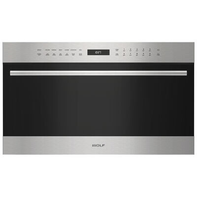 Wolf E Series 30 in. 1.6 cu. ft. Speed Electric Single Wall Oven with Standard Convection - Stainless Steel | SPO30TESTH