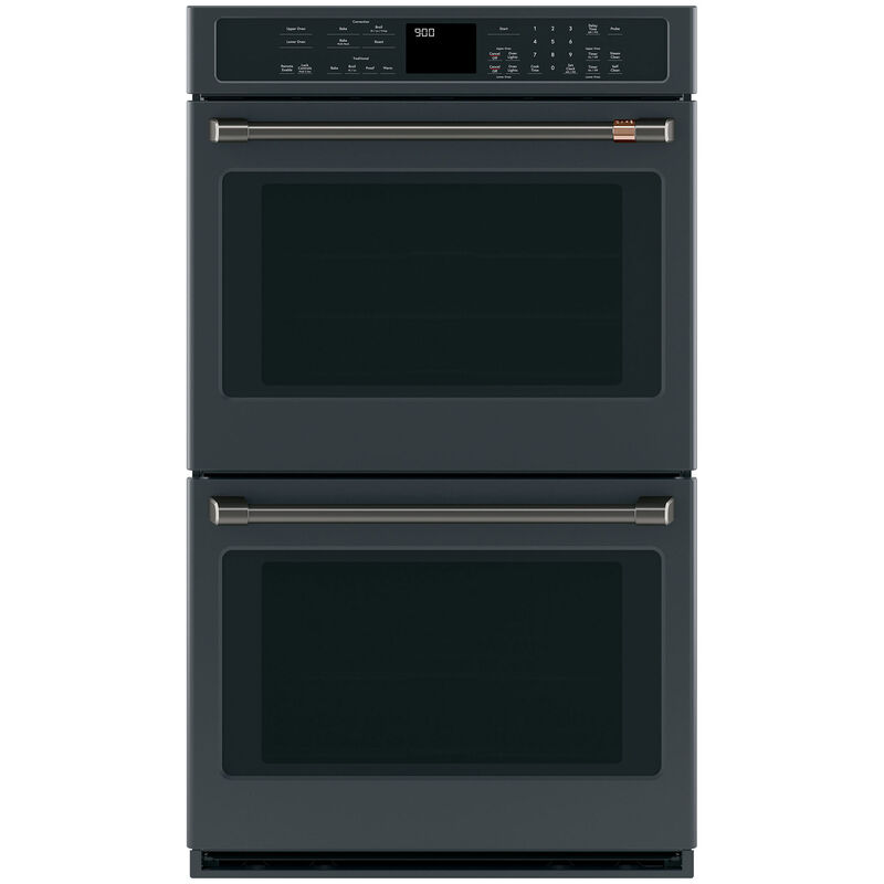 Cafe 30 in. Handles for Double Wall Ovens - Brushed Black, , hires