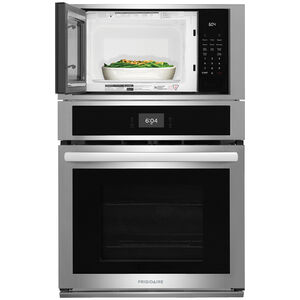 Frigidaire 27 in. 5.4 cu. ft. Electric Microwave/Wall Oven Combo with Standard Convection - Stainless Steel, Stainless Steel, hires
