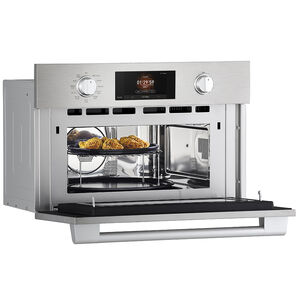 SKS 30 in. 1.7 cu. ft. 950W Smart Built-In Microwave with Convection & Sensor Cooking - Stainless Steel, , hires