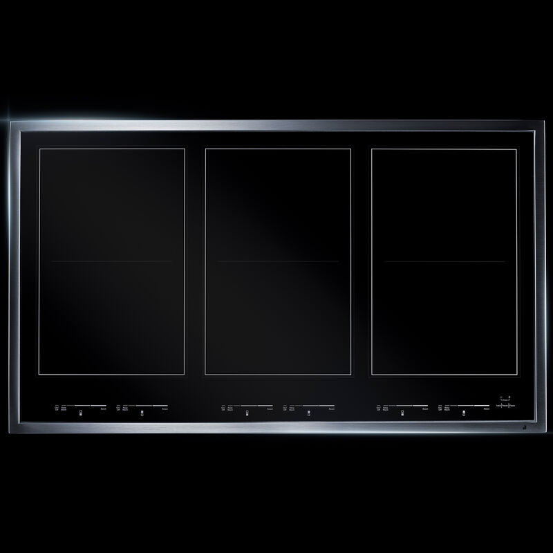 JennAir Lustre Stainless Series 6-Burner 36 in. Induction Cooktop with Simmer Burner - Stainless Steel, , hires