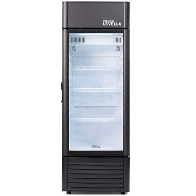 Premium Levella 23 in. 6.5 cu. ft. Beverage Center with Adjustable Shelves & Customizable Lightbox - Black | PRF657DX