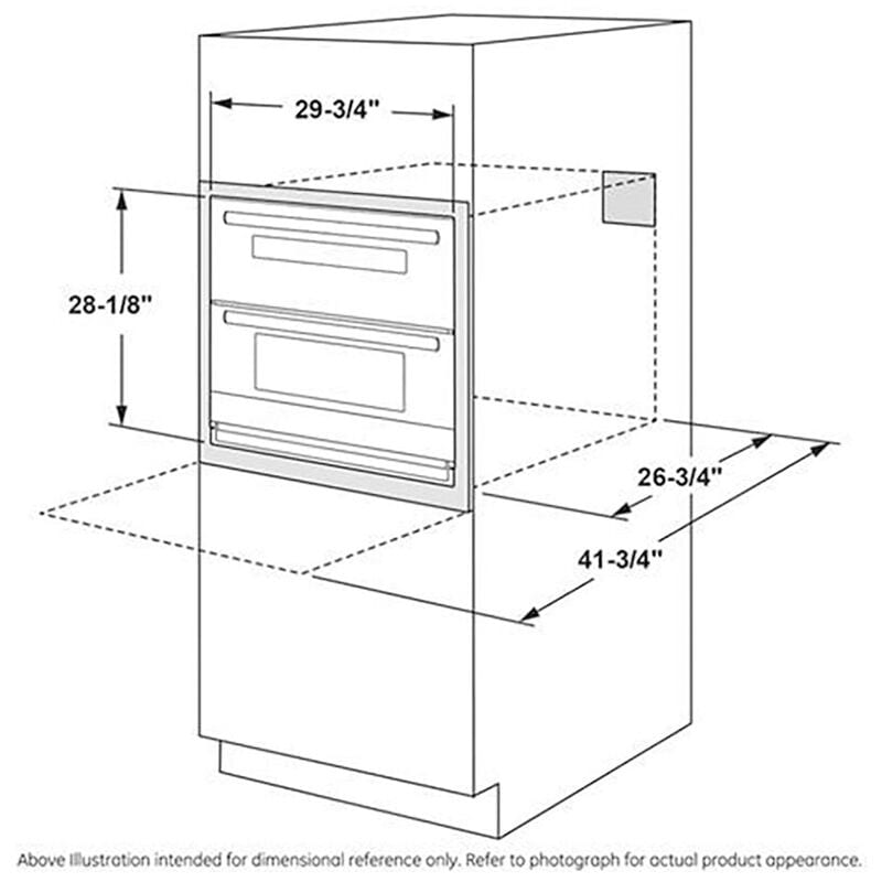 Cafe 30 in. 5 cu. ft. Smart Front Control Electric Double Wall Oven with True European Convection - Platinum Glass, Platinum Glass, hires
