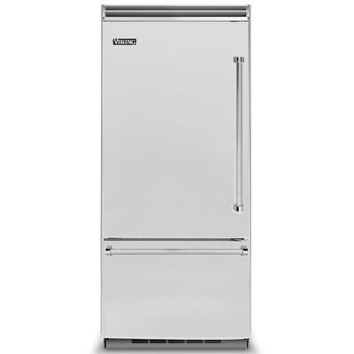Viking 5 Series 36 in. Built-In 20.4 cu. ft. Counter Depth Bottom Freezer Refrigerator - Stainless Steel | VCBB5363ELSS