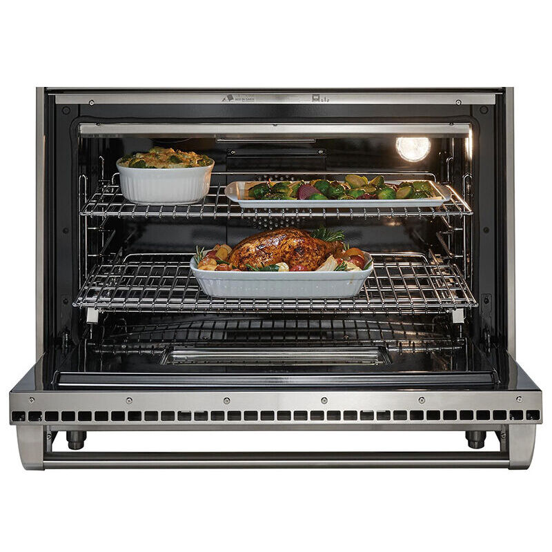 Wolf 36 in. 5.5 cu. ft. Oven Freestanding Gas Range with 6 Sealed Burners - Stainless Steel, , hires