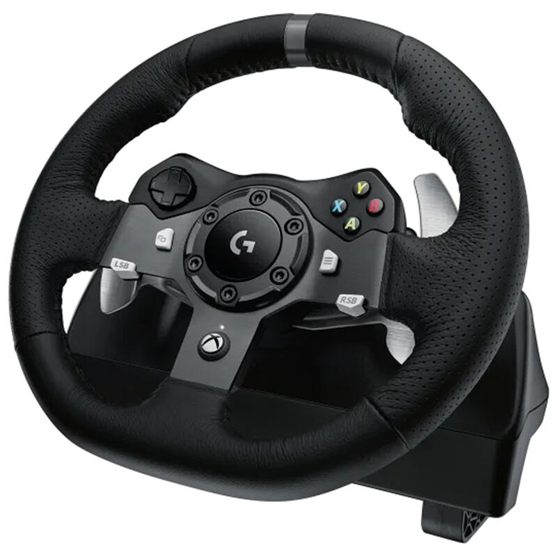 Logitech - G920 Driving Force Racing Wheel and pedals for Xbox Series X|S, Xbox One, PC - Black, , hires
