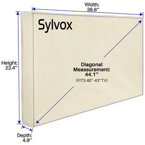 Sylvox Waterproof Outdoor TV Cover for 40"- 43" TVs, , hires