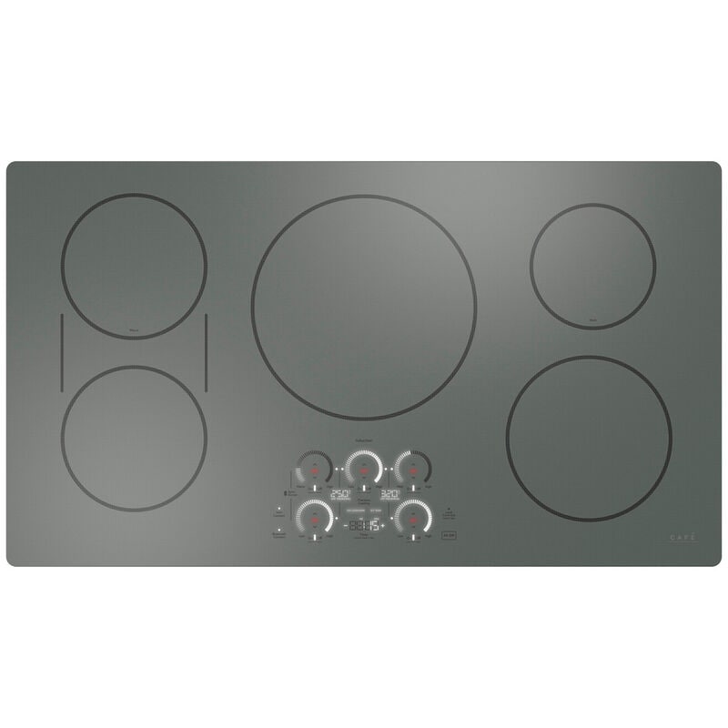 Cafe 36 in. 5-Burner Smart Induction Cooktop with Simmer Burner & Power Burner - Stainless Steel, , hires