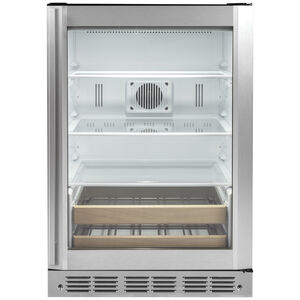 Monogram 24 in. 5.5 cu. ft. Built-In/Freestanding Beverage Center with Pull-Out Shelves & Digital Control - Stainless Steel, , hires