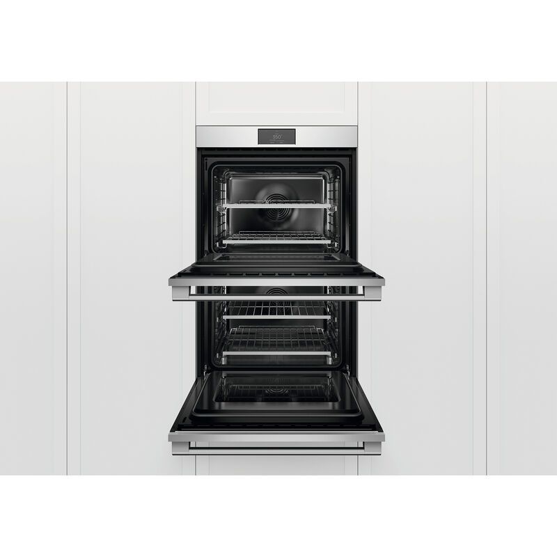 Fisher & Paykel Series 9 30 in. 8.2 cu. ft. Smart Top Control Electric Double Wall Oven with Standard Convection - Stainless Steel, , hires