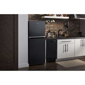 Whirlpool 24 in. 11.6 cu. ft. Counter Depth Top Freezer Refrigerator - Black, Black, hires