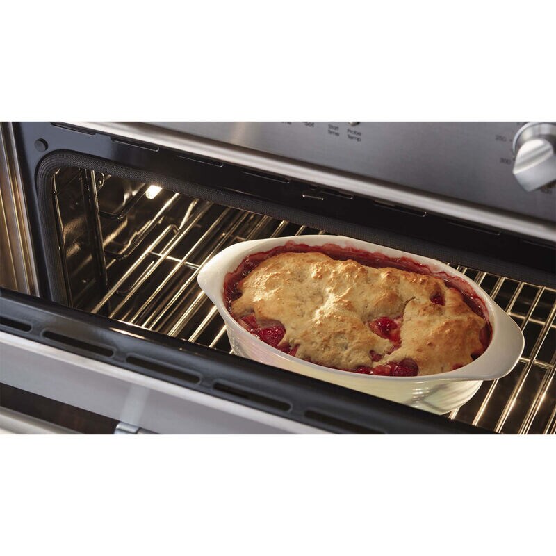 Viking 3 Series 30 in. 8.6 cu. ft. Top Control Electric Double Wall Oven with True European Convection - Stainless Steel, Stainless Steel, hires