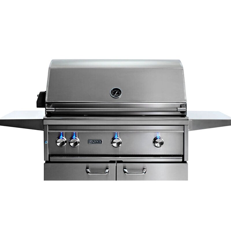 Lynx Professional 36 in. 3-Burner Liquid Propane Gas Grill with Rotisserie & Smoker Box - Stainless Steel, , hires