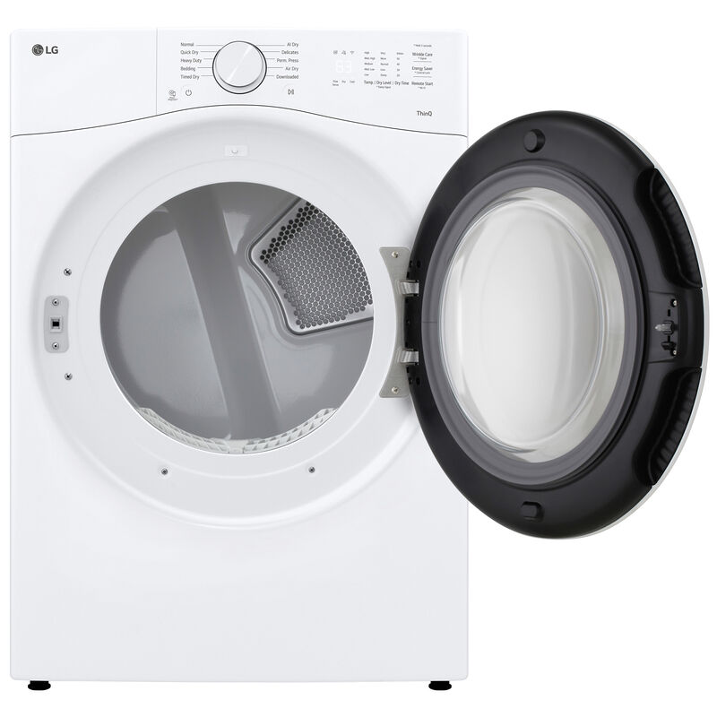 LG 27 in. 7.4 cu. ft. Smart Stackable Gas Dryer with Sensor Dry & AI Dry - White, , hires