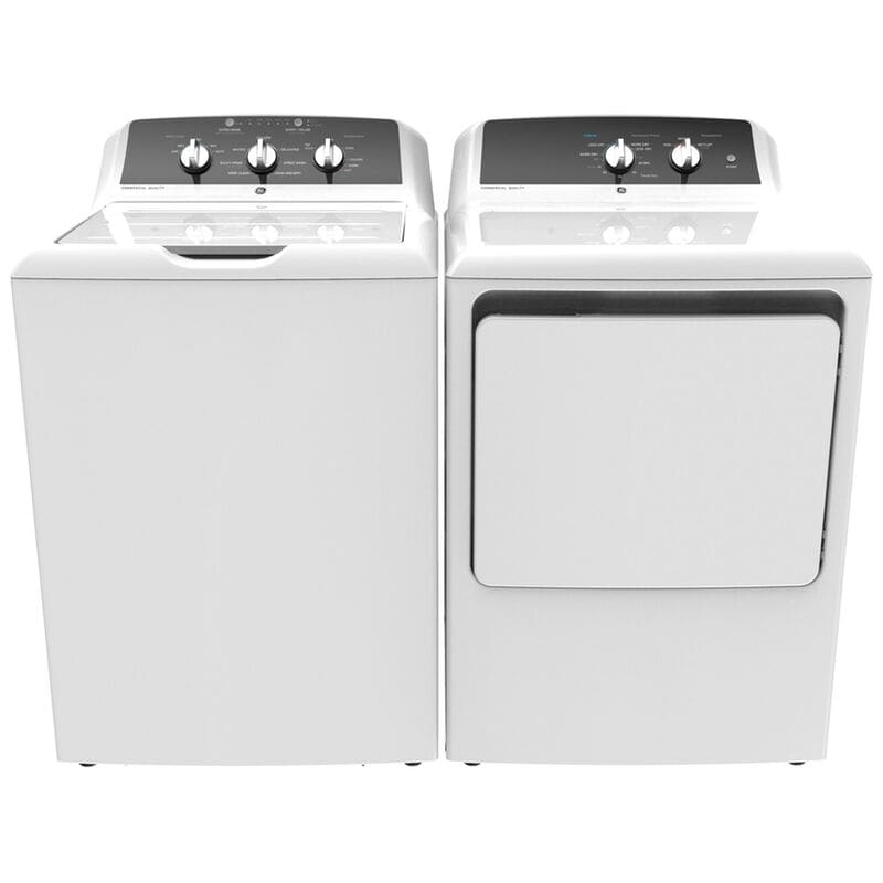 GE 27 in. 6.2 cu. ft. Electric Dryer with Aluminized Alloy Drum - White, , hires