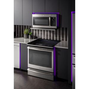 GE Profile 30 in. 2.2 cu. ft. 1000W Over-the-Range Microwave with 400 CFM & Sensor Cooking - Stainless Steel, , hires